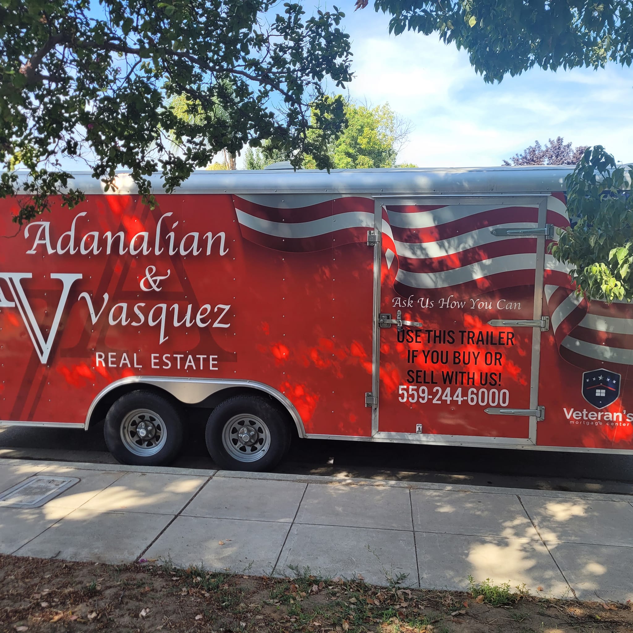 Adanalian & Vasquez Moving Trailer